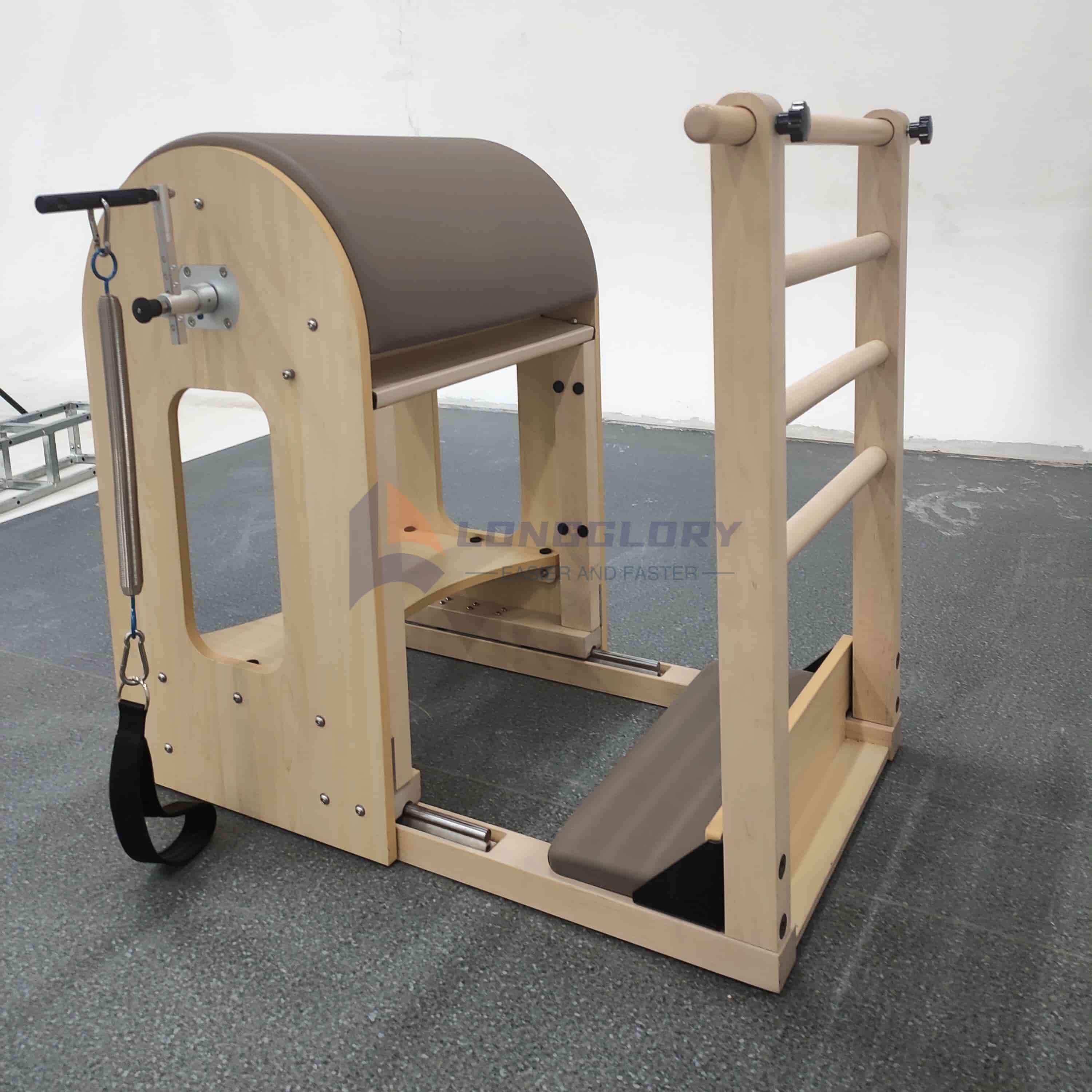 समायोज्य मेपल लकड़ी सीढ़ी बैरल