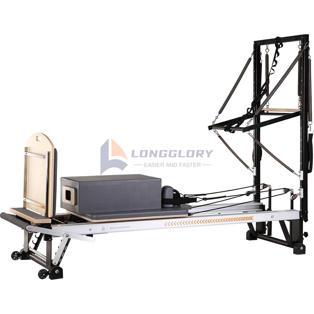 हाफ टावर के साथ एल्युमिनियम पिलेट्स रिफॉर्मर