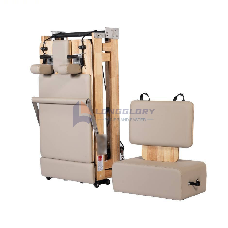 फोल्डेबल ओक पिलेट्स रिफॉर्मर