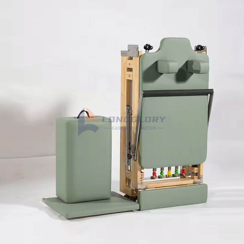 Foldable Oak Wood Pilates Reformer